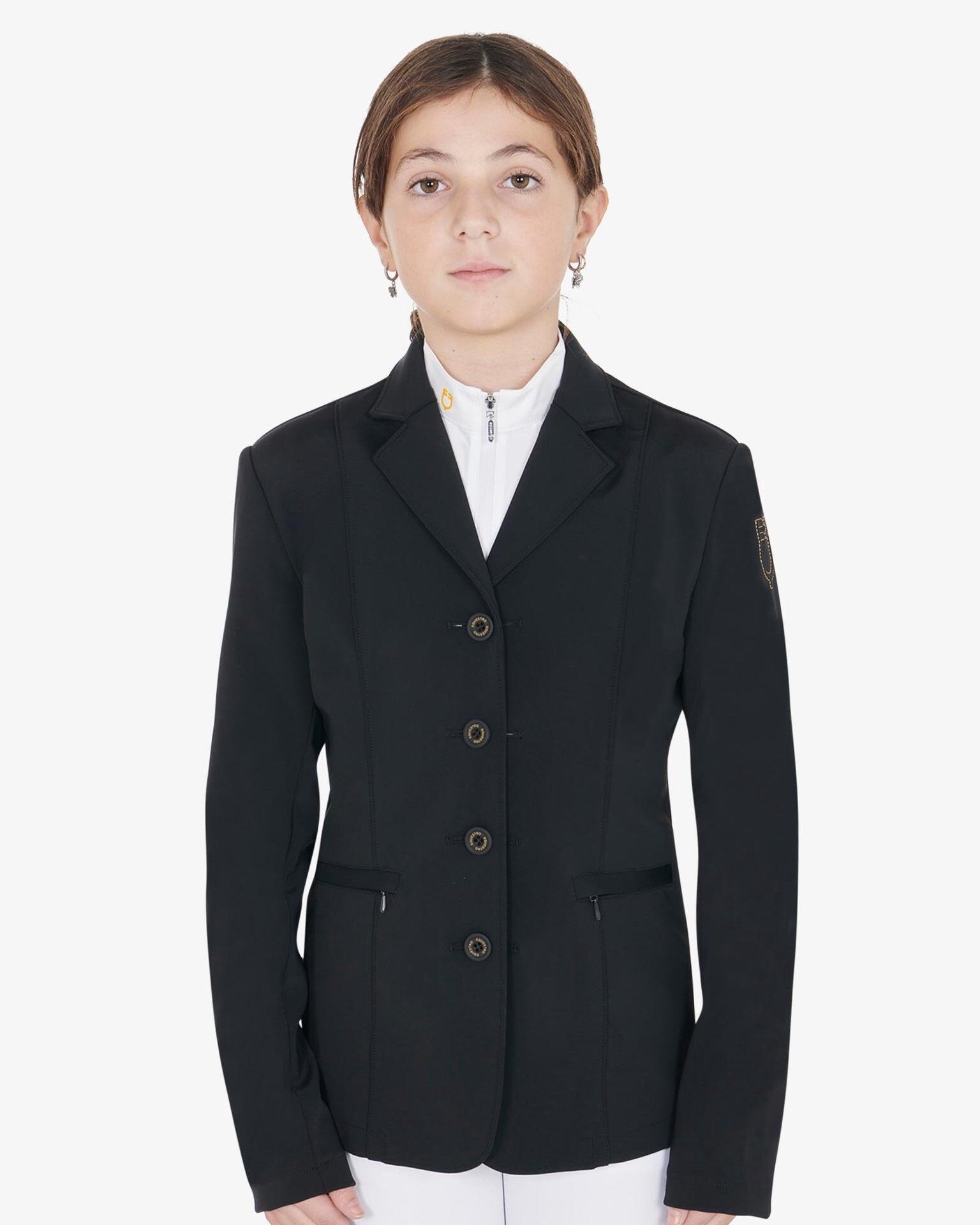 Equestro Kids Unisex Wedstrijdjas Zwart - 2/5