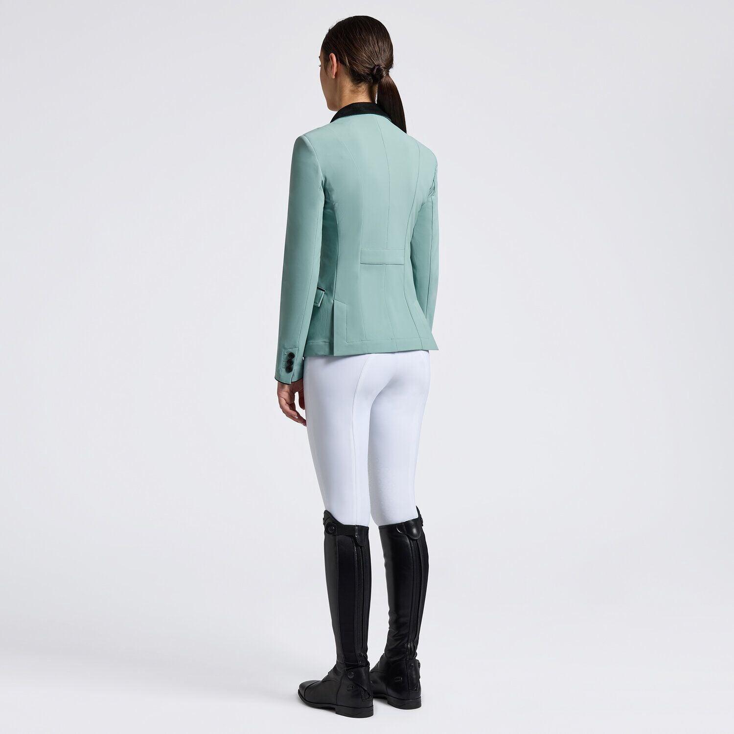 Cavalleria Toscana Meisjes Wedstrijdjas Light Teal Green Ss25  - 3/3