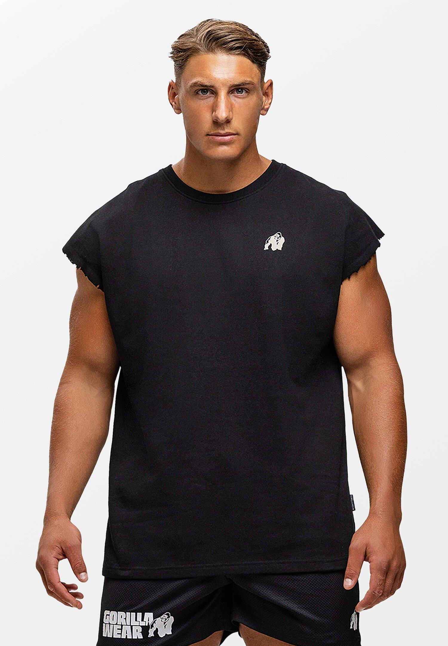 Bouse Cut Off Tank Top - Zwart 2/6