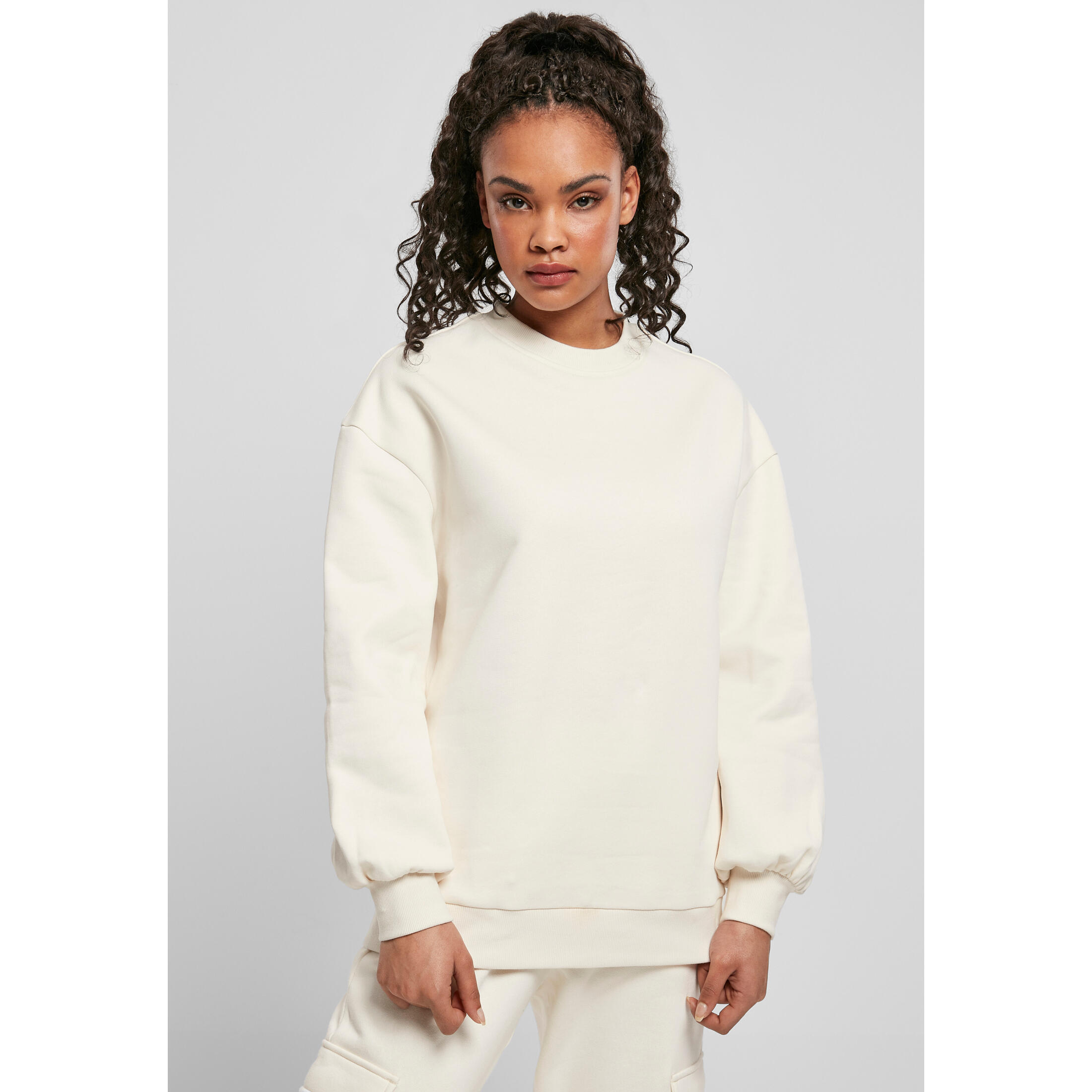 Urban Classics - Sweatshirt Femme Urban Classics Organic Oversized Crew-grandes Tailles - Sweat-shirt - Blanc - Decathlon