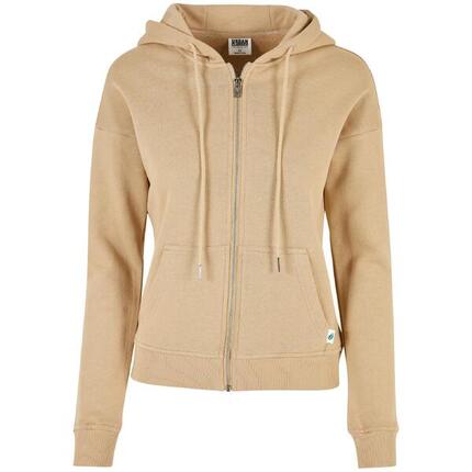Kapuzenpullover, Damen Urban Classics organic terry zip