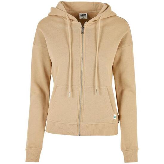 Kapuzenpullover, Damen Urban Classics organic terry zip