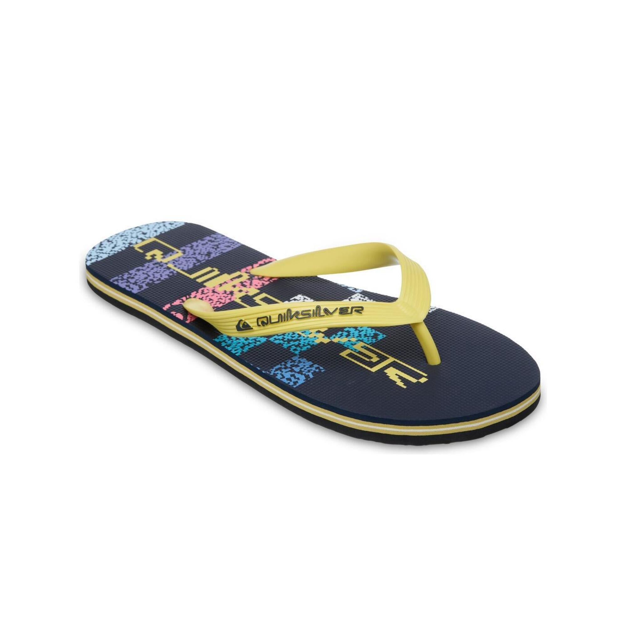 Quiksilver - Tongs Molokai Stripe Noir Homme - Tongs - Multicolore - Decathlon