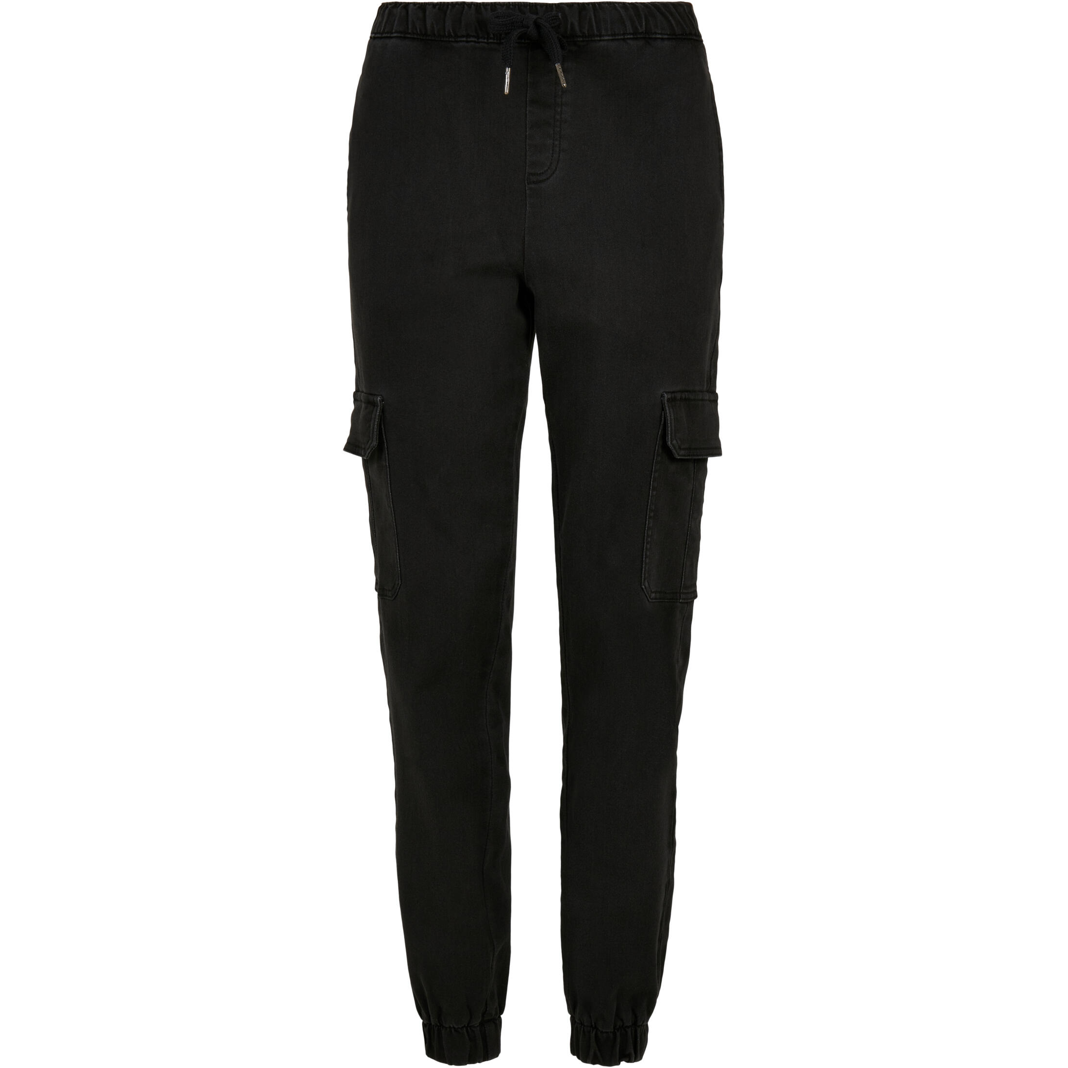Urban Classics - Pantalon Cargo Denim Taille Haute Femme Urban Classics Knitted - Pantalon De Chasse - Noir - Decathlon