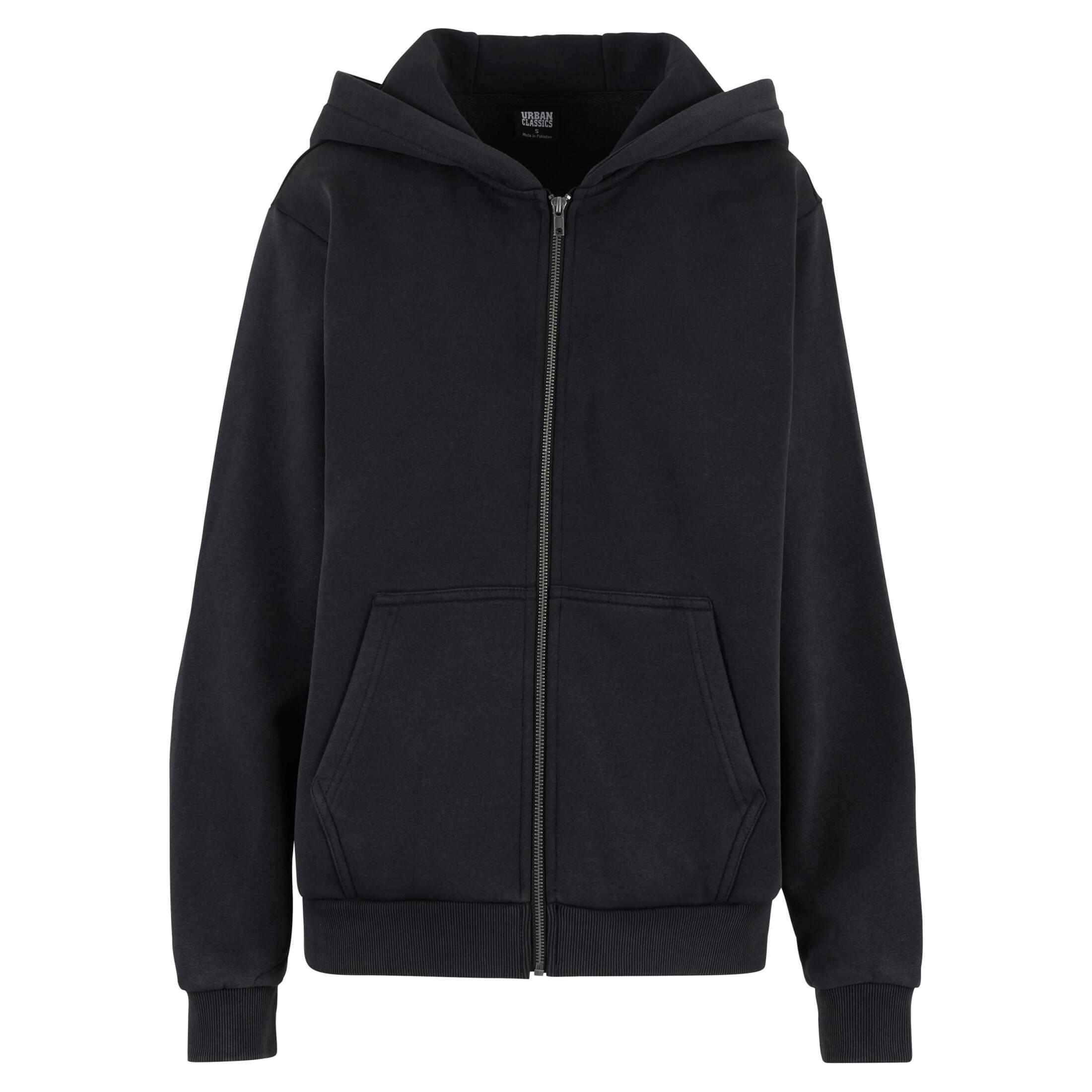 Urban Classics - Sweatshirt À Capuche Zippé Femme Urban Classics - Sweat-shirt - Noir - Decathlon