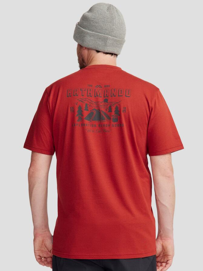 Tee Shirt en Coton Kathmandu "Graphic Men's Exploration Organic Cotton SS Tee" L 2/4