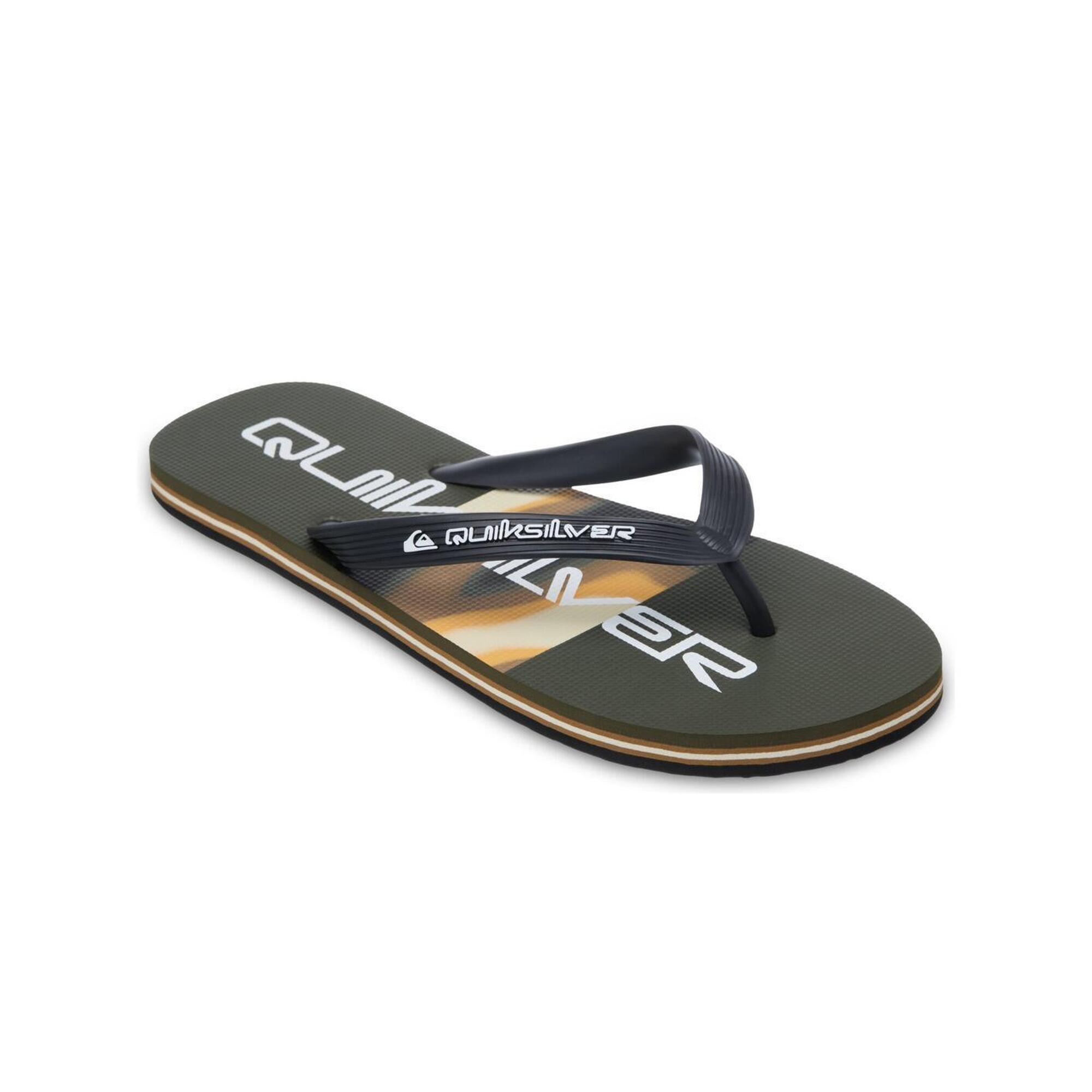 Quiksilver - Tongs Molokai Stripe Marron Homme - Tongs - Marron - Decathlon
