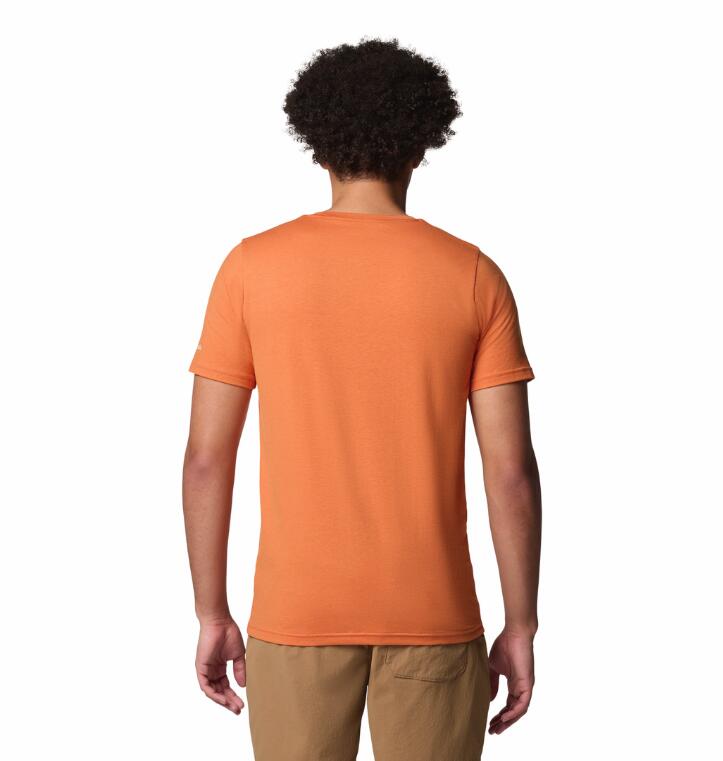 Tee Shirt Respirant Columbia "Sun Trek™ SS Graphic Tee" S Orange 2/3