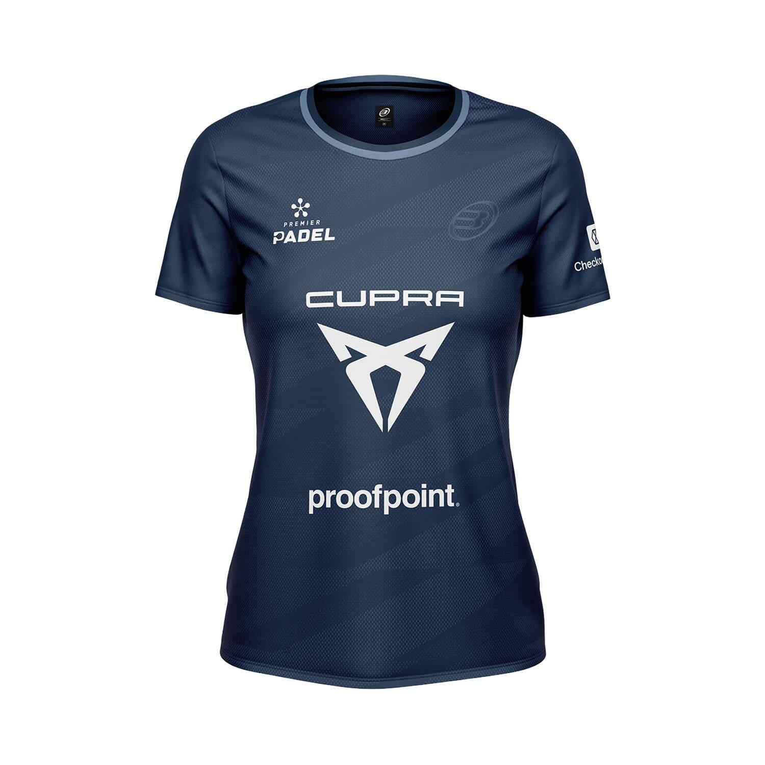 Bullpadel - T-shirt Bullpadel Pinatar Delfi Brea Éd. Tour Final Femme - T-shirt Manches Courtes - Bleu - Decathlon