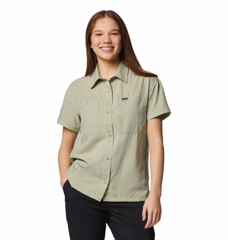 Chemise Respirante Columbia "Silver Ridge Utility SS Shirt" M Vert 1/4