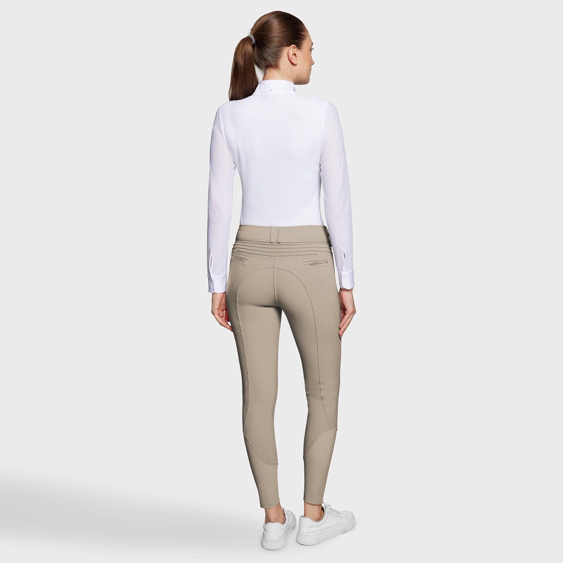 Samshield Clara Knie Grip Rijbroek Dames Ss25 Beige - 5/7