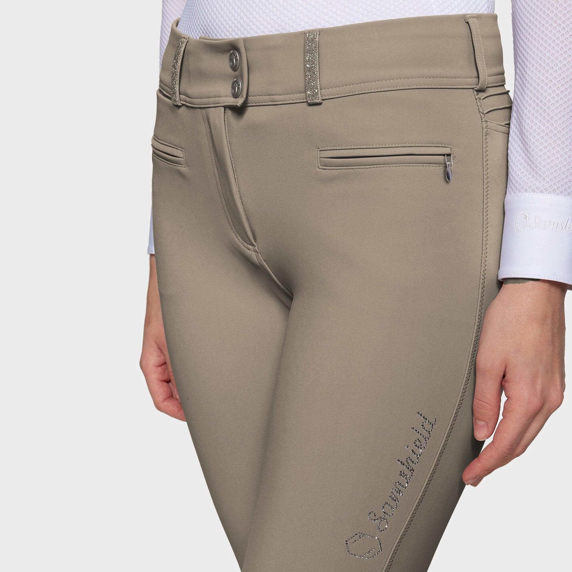 Samshield Clara Knie Grip Rijbroek Dames Ss25 Beige - 4/7