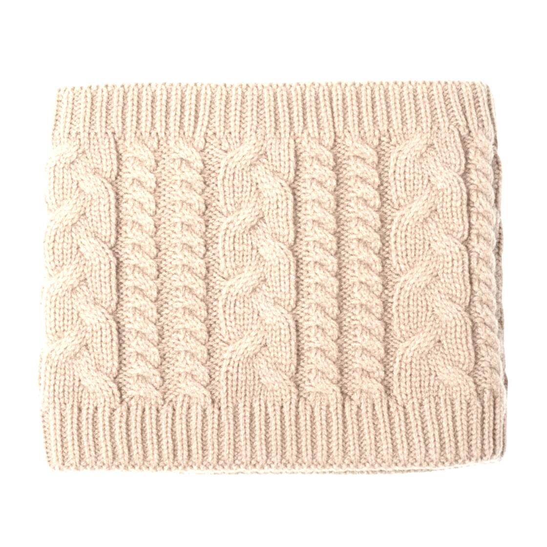 Schlauchschal Loop mit Fleecefutter Superwarm Beige Schal Ski Wandern 6/6