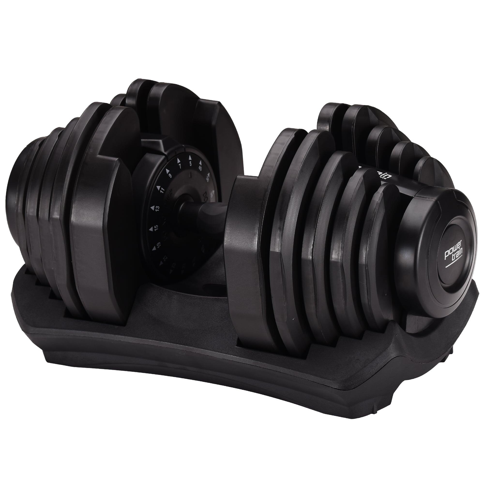 Powertrain 40kg Adjustable Dumbbell Home Gym Exercise Equipment Free Weights