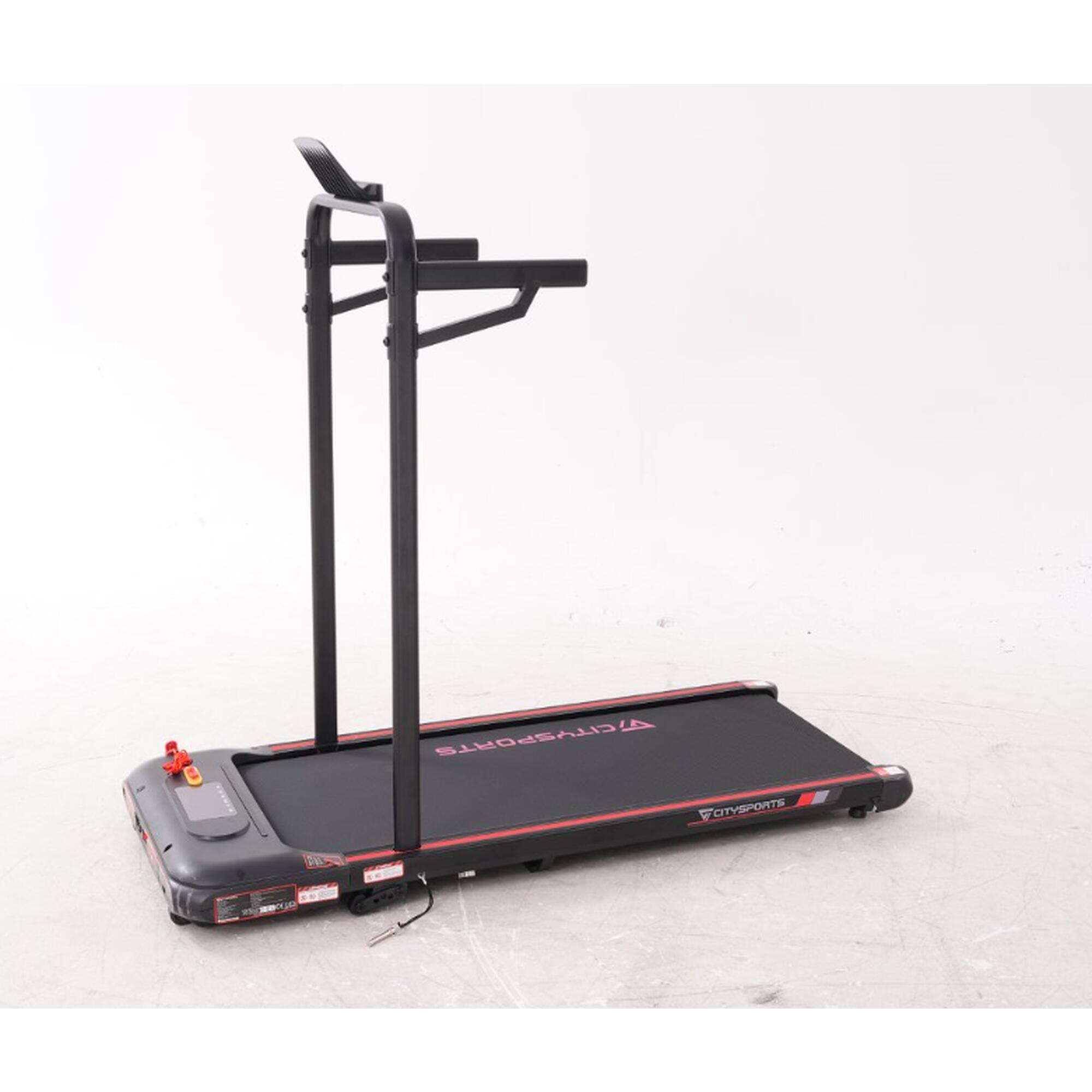 CITYSPORTS Sklon běžeckého pásu až 13,01 %. WP8S-440W-6 km/h-Odnímatelné loketní opěrky