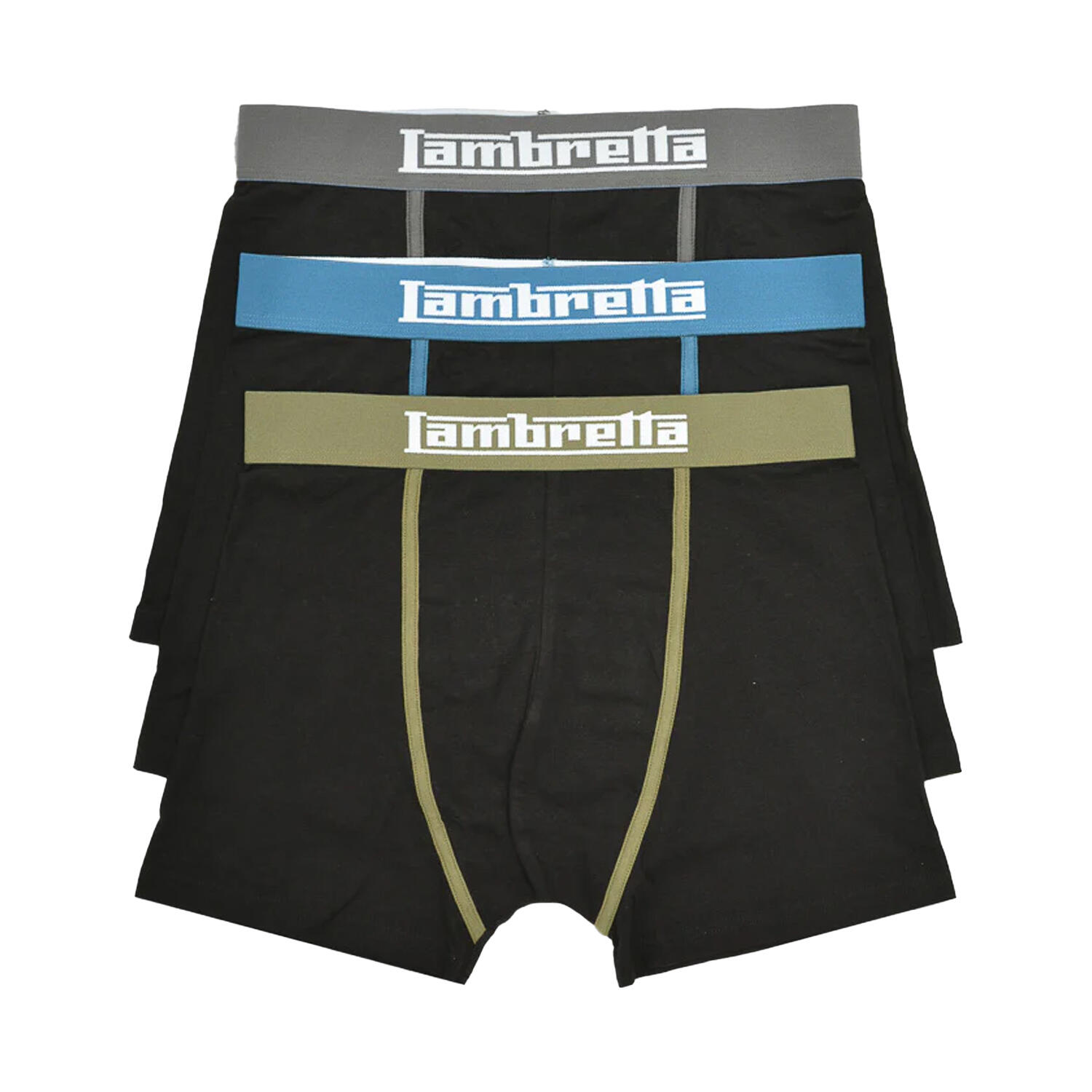 Lambretta Mens Classic Boxer Shorts (Pack of 3)