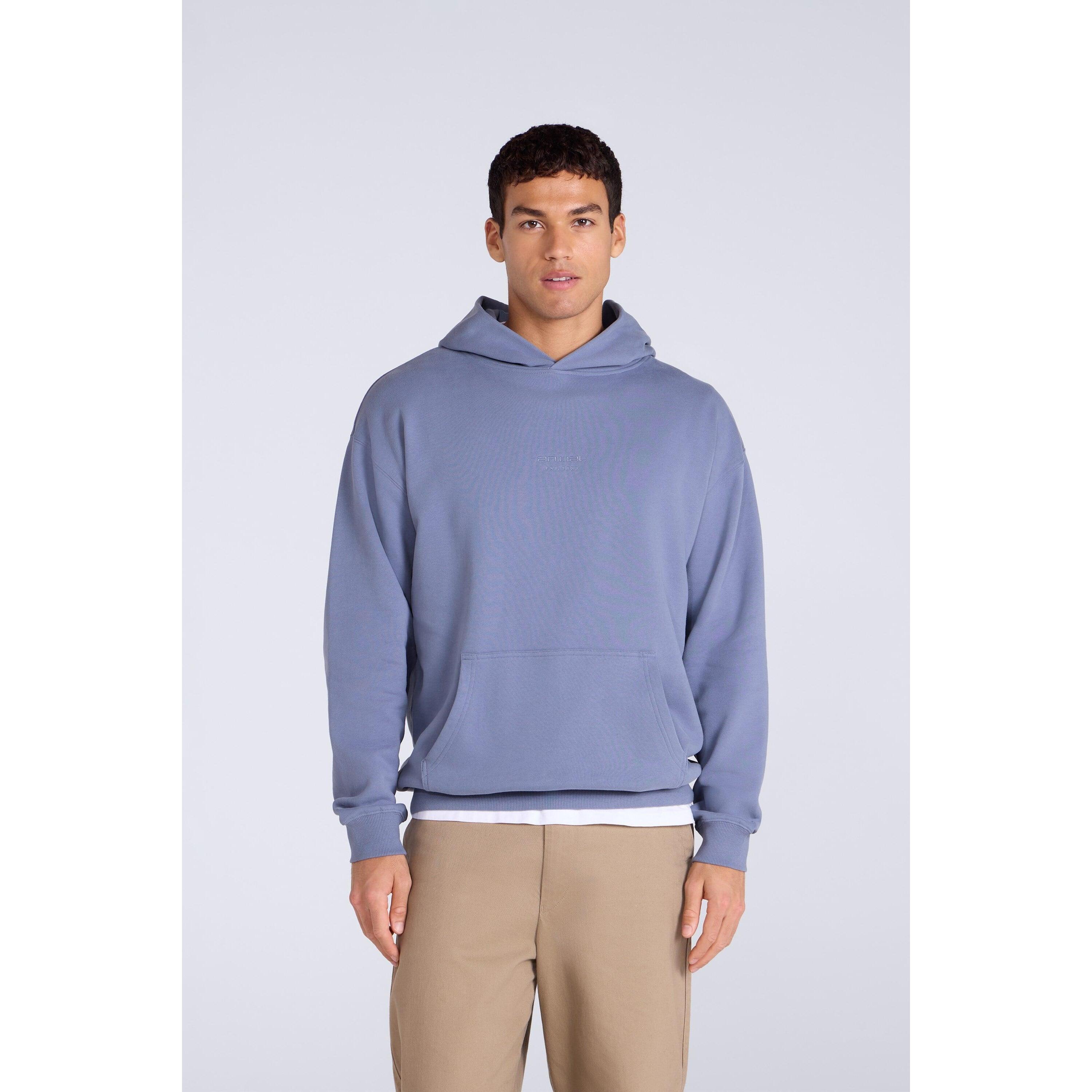 Animal Mens Icon Organic Drop Shoulder Hoodie
