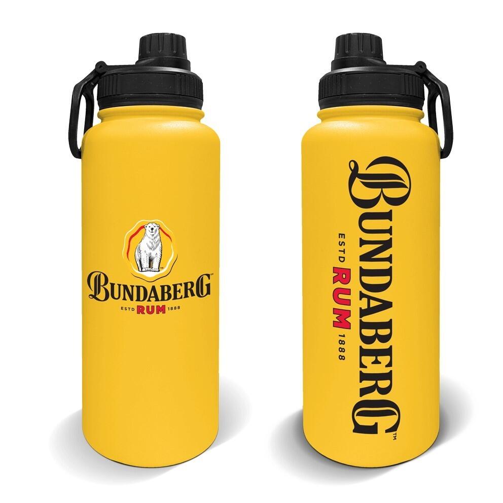 Bundaberg Rum Stainless Steel Drink Bottle - Bundy Rum - 960ML - Double Walled