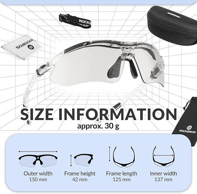 Gafas de deporte 2-en-1 Fotochromáticas y Polarizadas 2/2