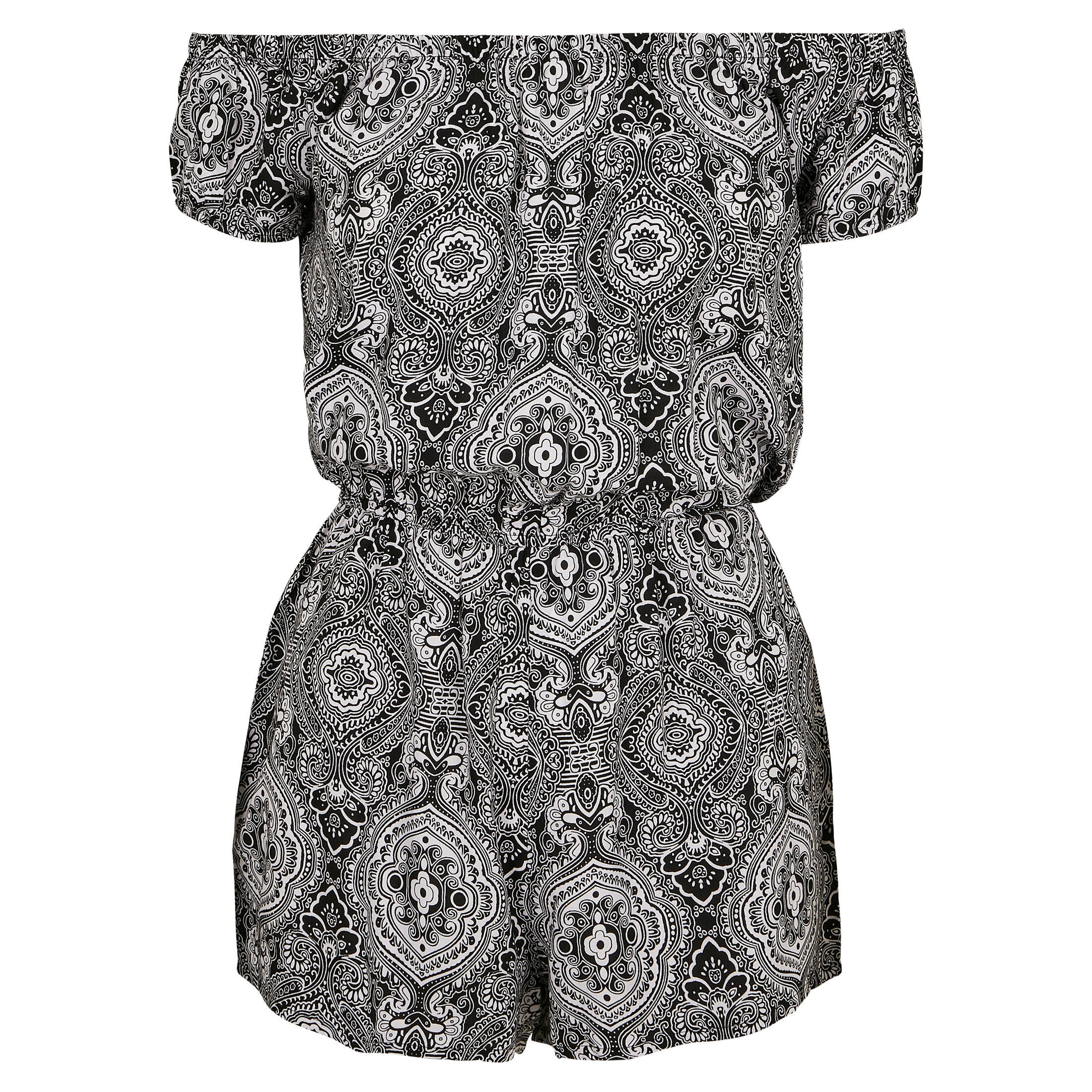 Urban Classics - Robe Femme Grandes Tailles Urban Classic Aop - Combinaison Sèche - Blanc|noir - 58 4xl - Decathlon