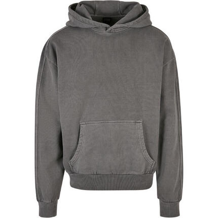 Sweatshirt à capuche épais teint en tissu éponge Urban Classics