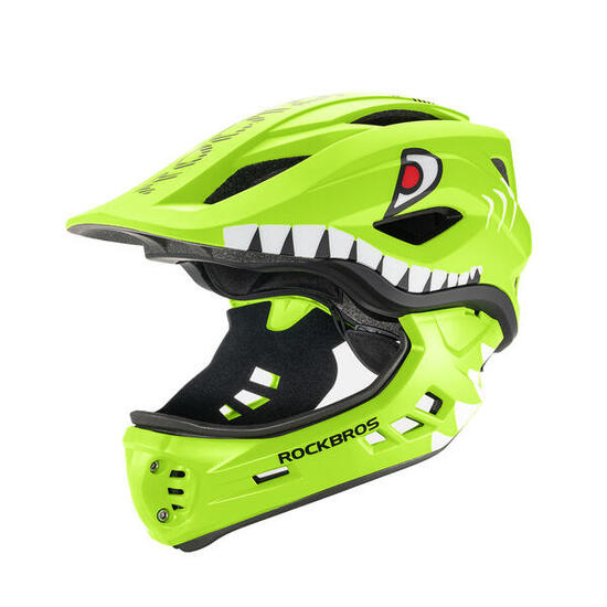 Kask rowerowy dziecięcy Rockbros Shark z odpinaną szczęką