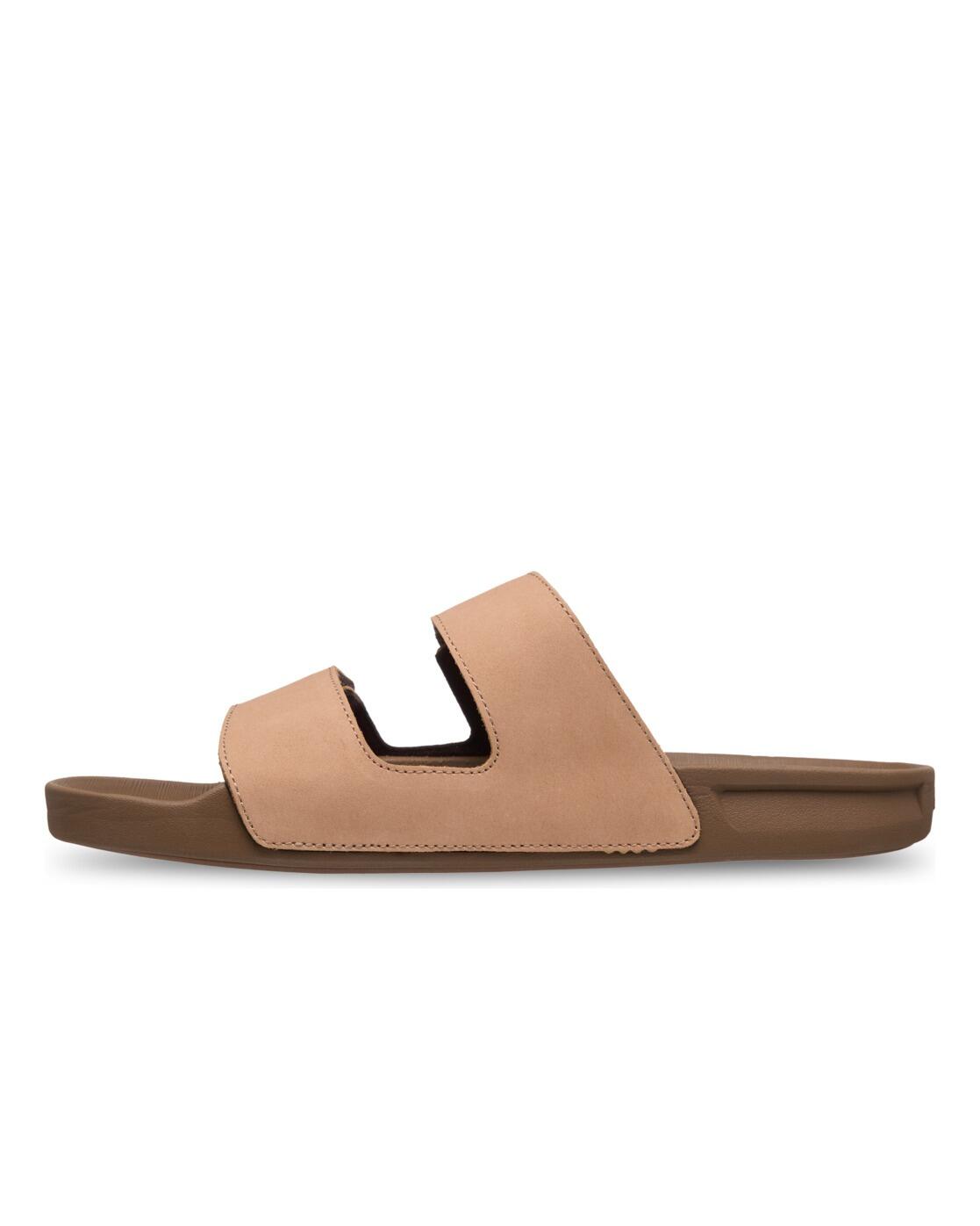 Claquettes RIVI LEATHER Marron Homme 3/4
