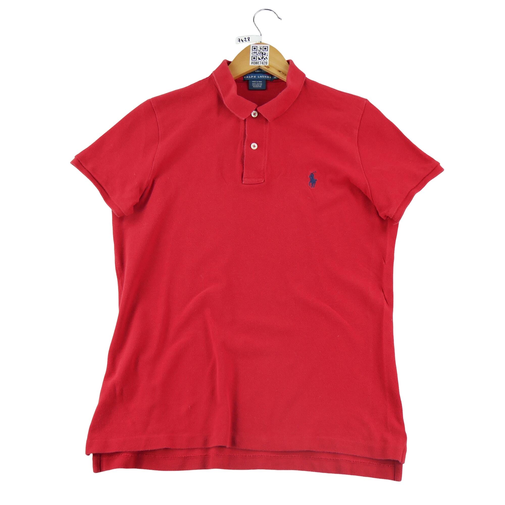 RALPH LAUREN Reconditionné - Polo manches courtes Femme Rouge - Excellent
