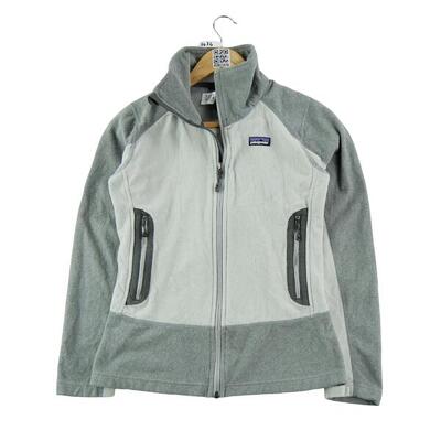 Seconda Mano - Giacca in pile grigia da donna - Stato eccellente