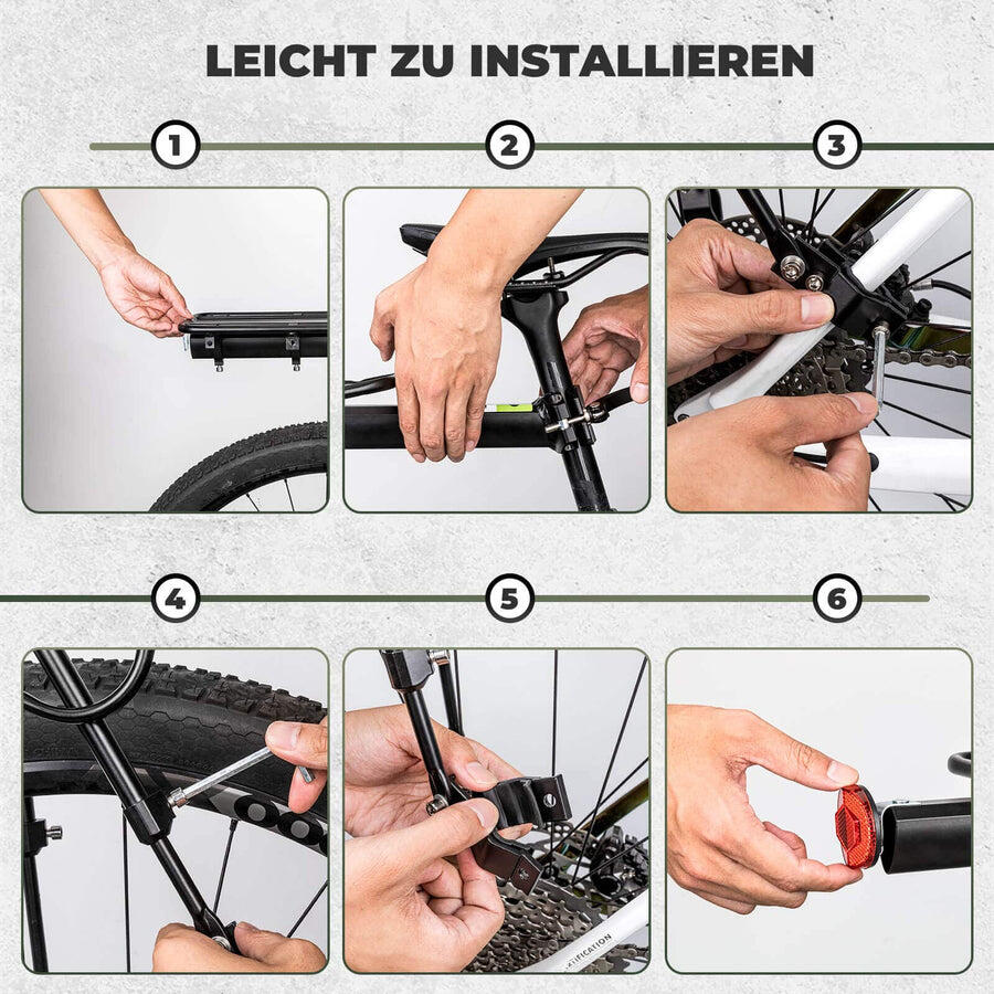 Porte-bagages arrière pour vélo avec réflecteur ROCKBROS 4/4