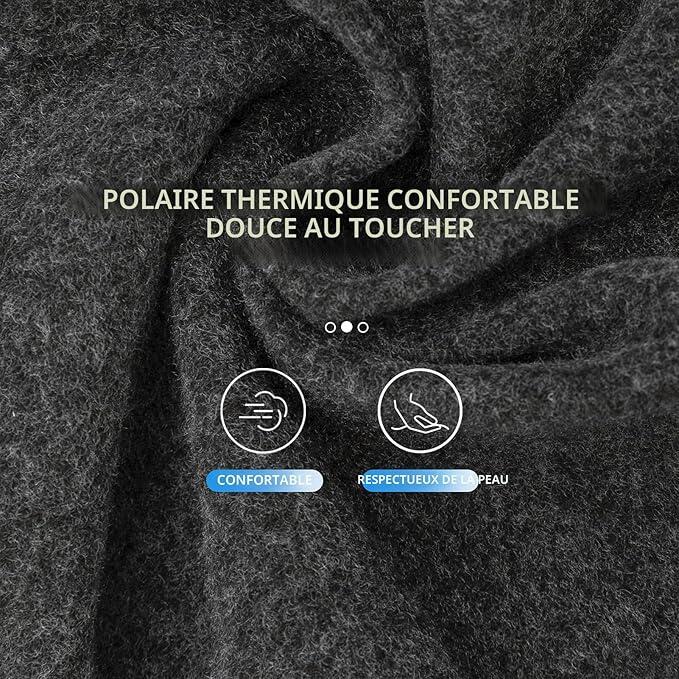 Cagoule thermique coupe-vent – Protection intégrale grand froid 3/4