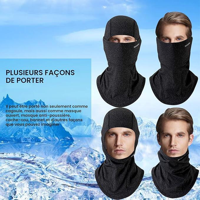 Cagoule thermique coupe-vent – Protection intégrale grand froid 4/4