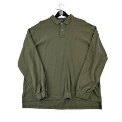 Reconditionné - Polo manches longues Homme Kaki - Excellent