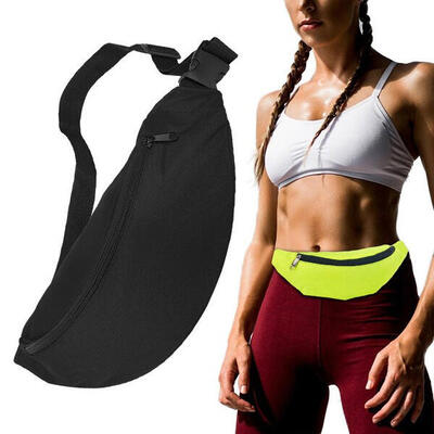 Ultimate running belt bag zwart voor sleutels, portemonnee