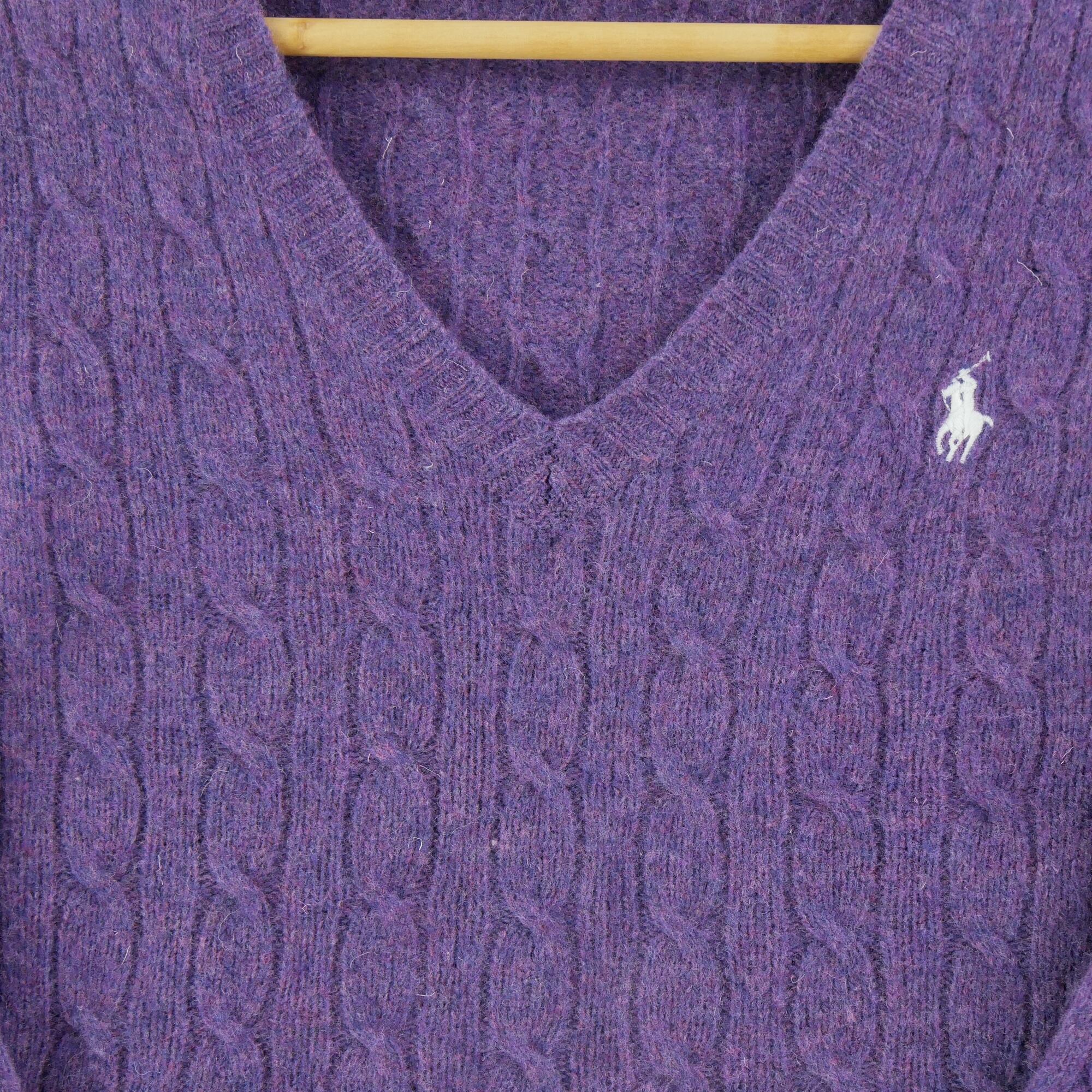 Segunda Vida - Camisola de lã roxa para mulher - Como novo 3/6