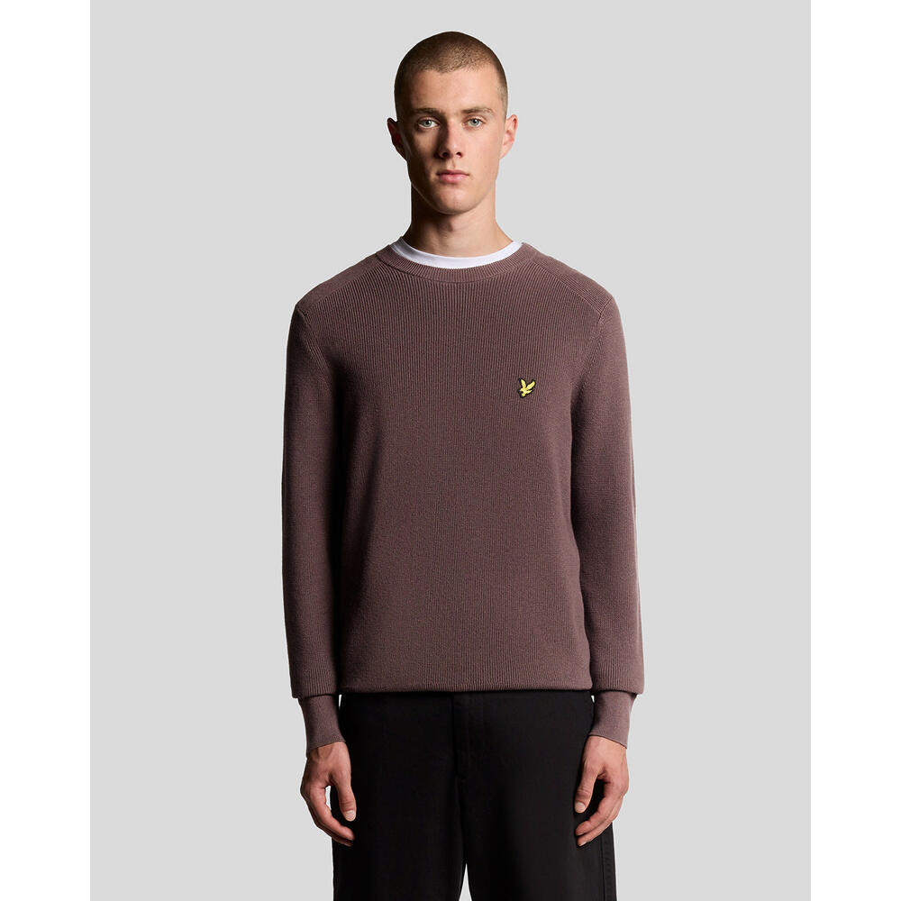 Jersey de cuello redondo Lyle & Scott Engineered Rib 5/6
