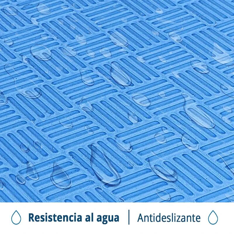Tatami Puzzle EVA 100x100x40 mm (Lote 4 uds) (Vermelho-Azul) 4/7