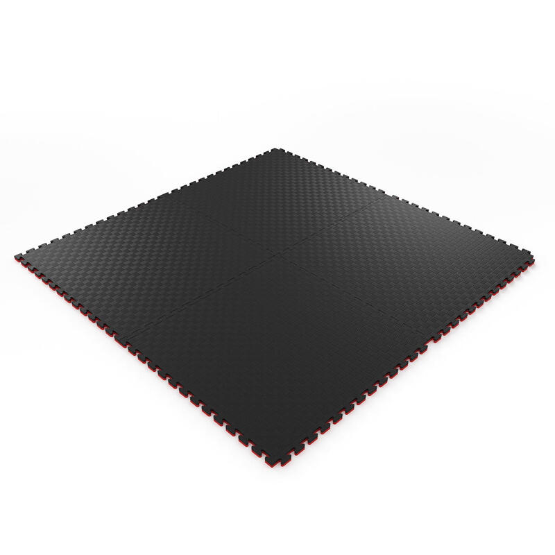 Tatami Puzzle EVA 100x100x40 mm (Lote 2 uds) (Vermelho-Preto) 2/7