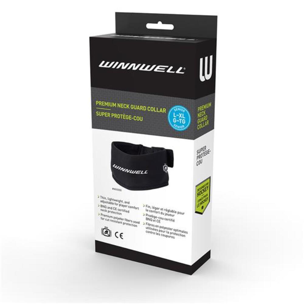 Protège-cou de hockey Winnwell Premium en Kevlar pour adultes 3/5