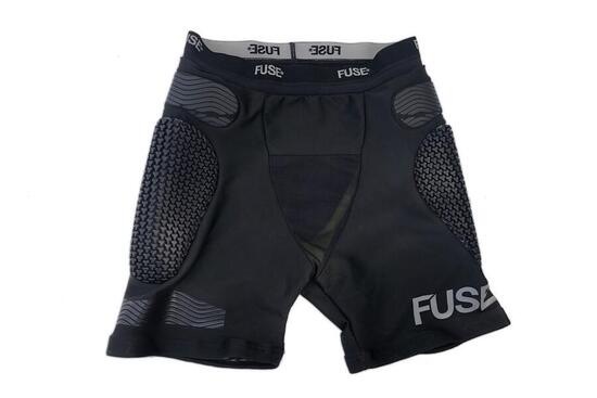 Fuse Omega Impact Pantaloncini BMX Adulto Nero/Giallo XXL