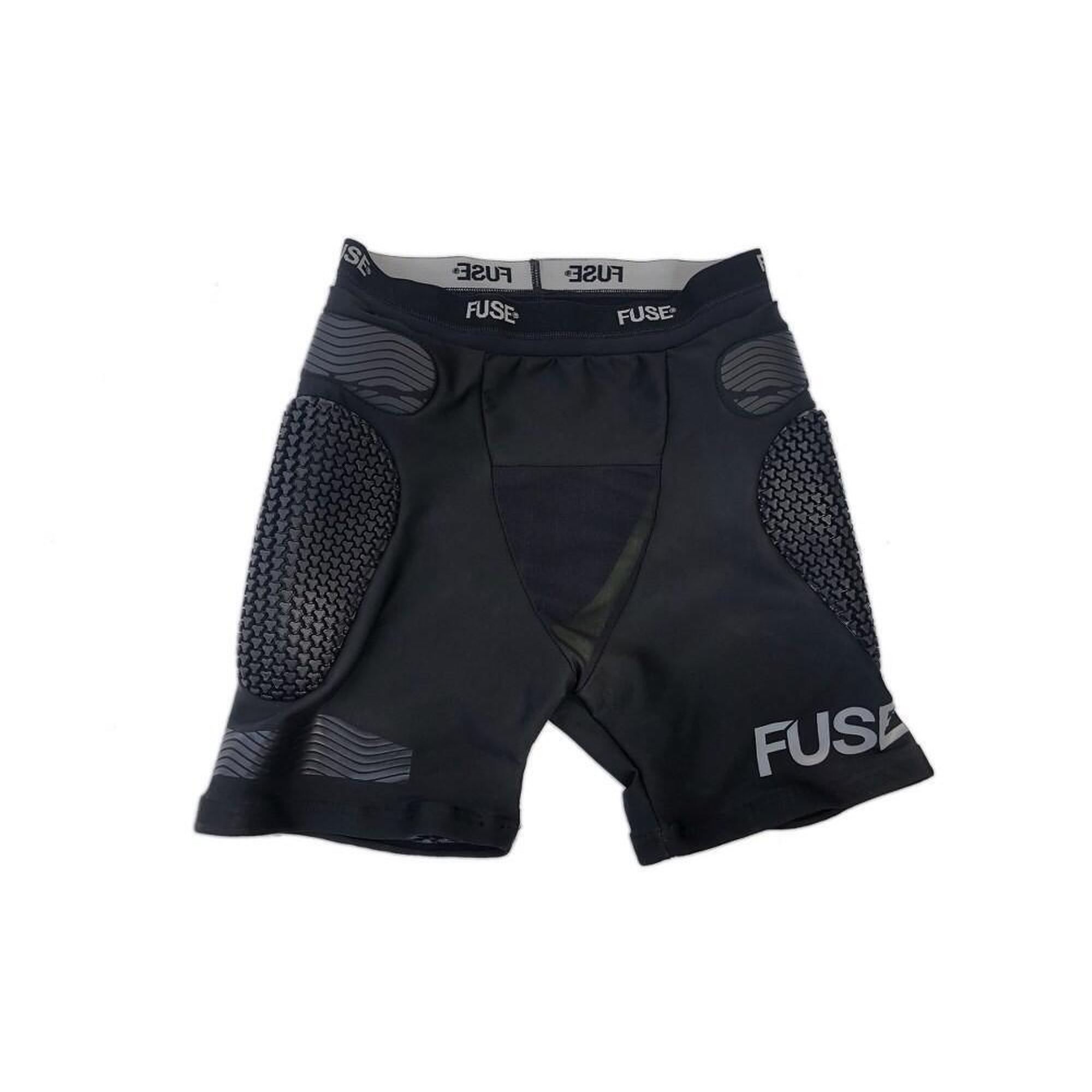 Fuse - Short De Cyclisme Fuse Omega Impact Bmx Adulte Noir Jaune Xl - Set De Protection - Noir - 48 Xl - Decathlon