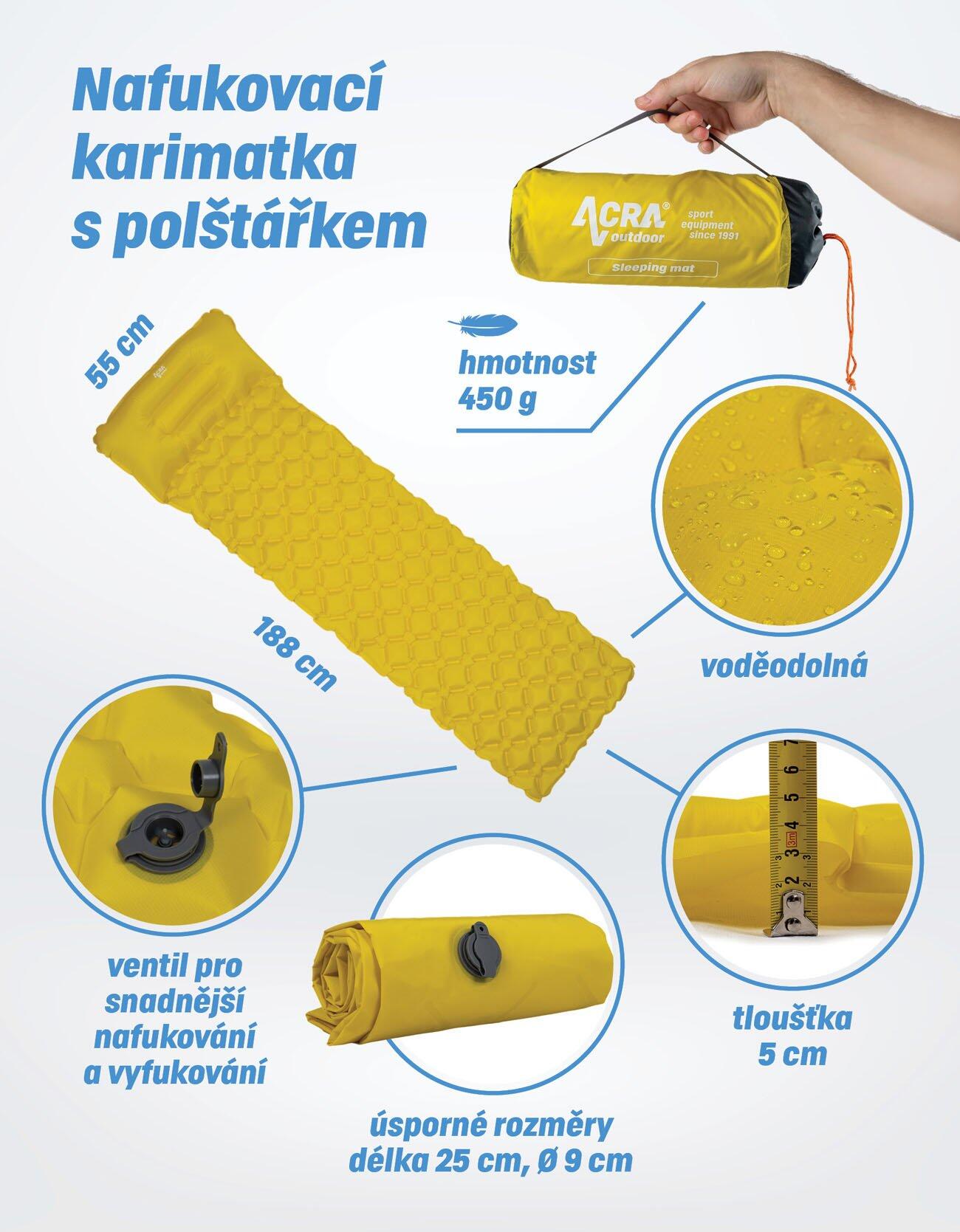 Nafukovací karimatka L48 2/7