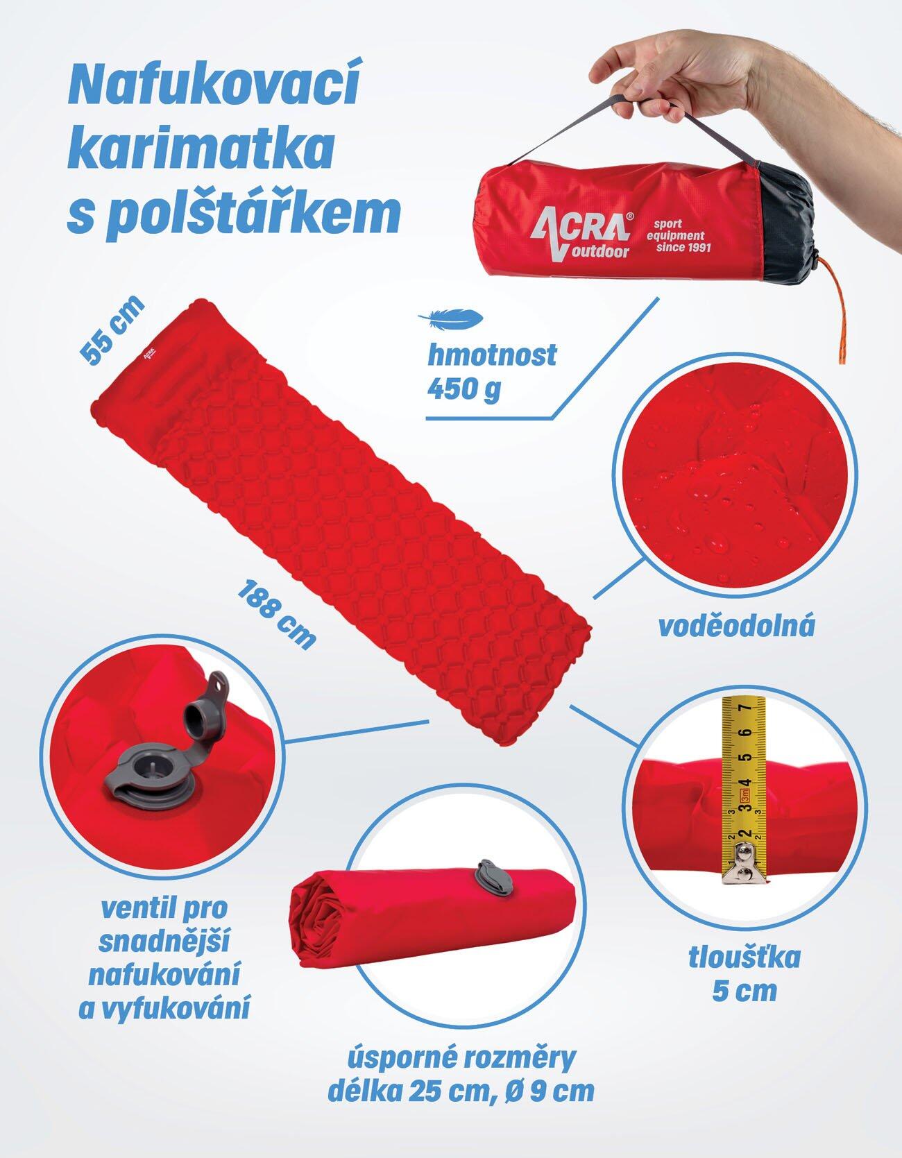 Nafukovací karimatka L48 2/7