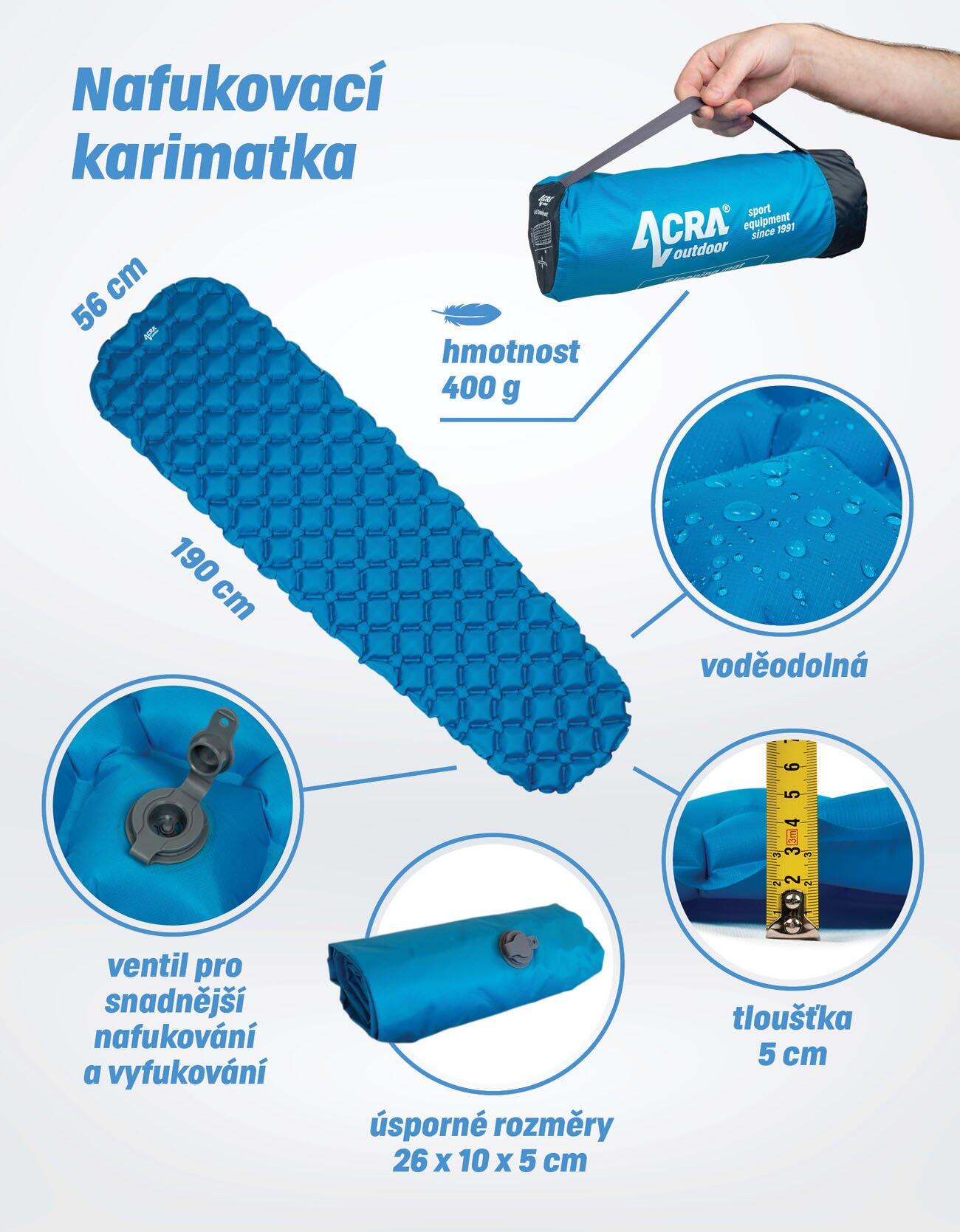 Nafukovací úsporná karimatka L47-MO 2/7