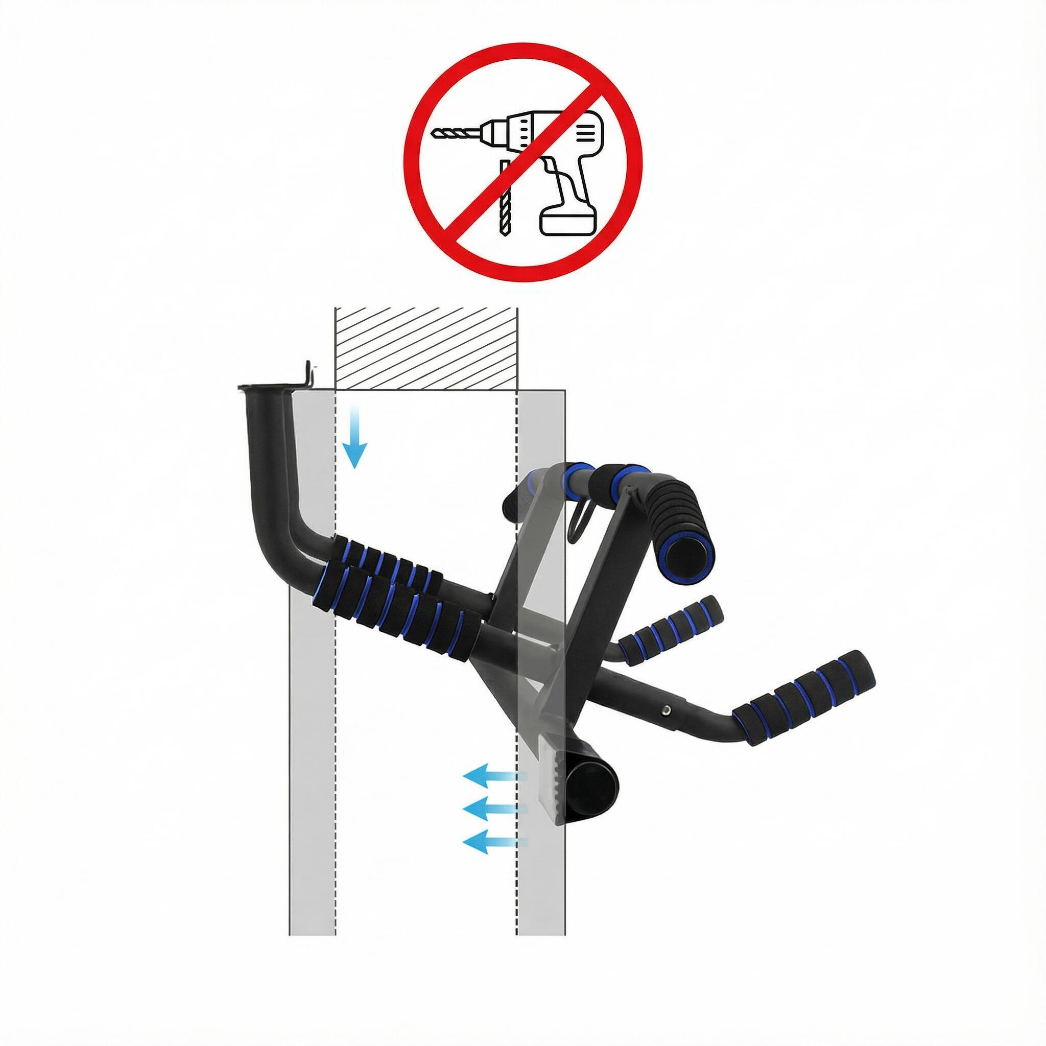 Sbarra Trazioni Vitalic – Senza Forare, Supporta 200 kg, Montaggio Porta 4/7