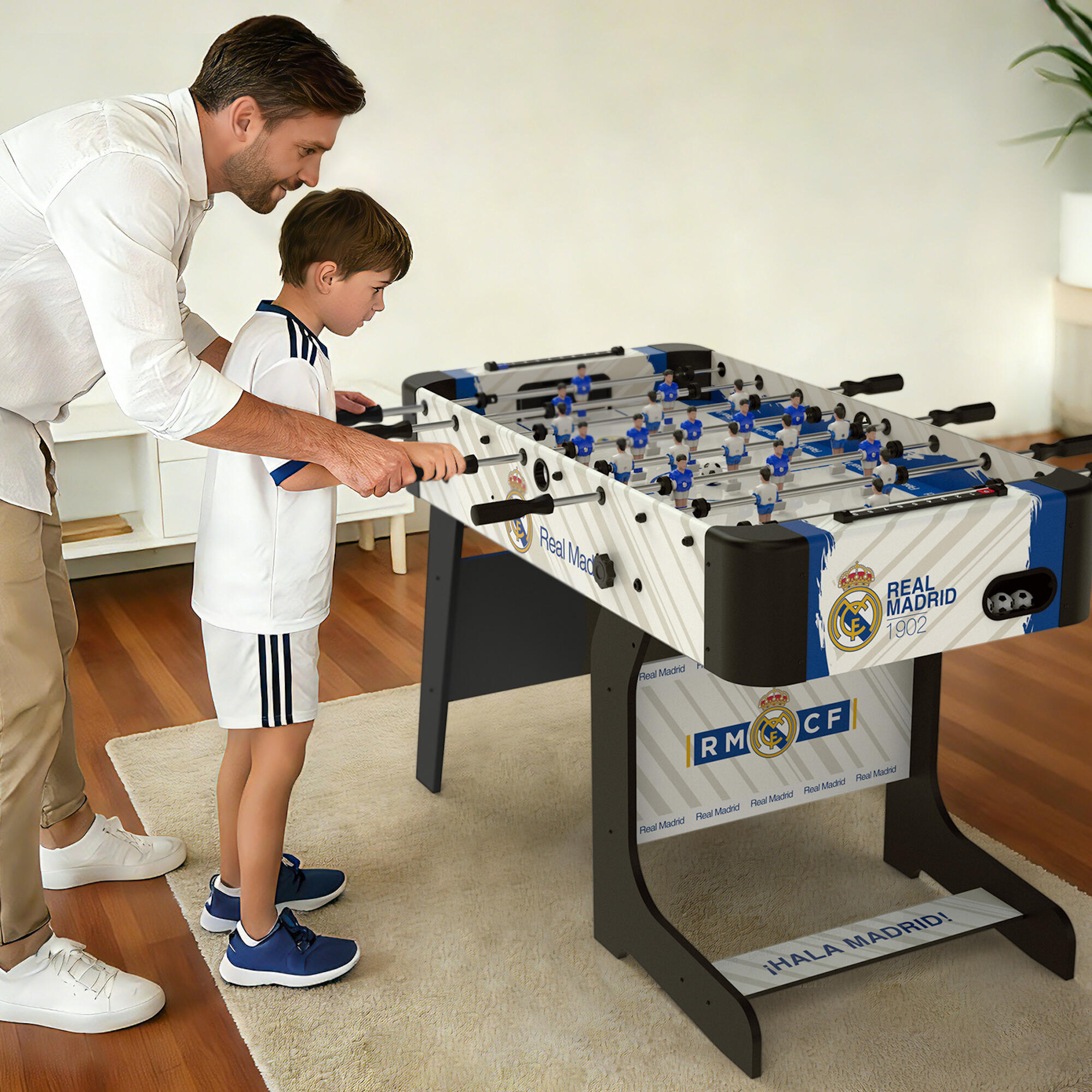 TABLE DE FOOTBALL PLIANTE REAL MADRID C.F. 5/5