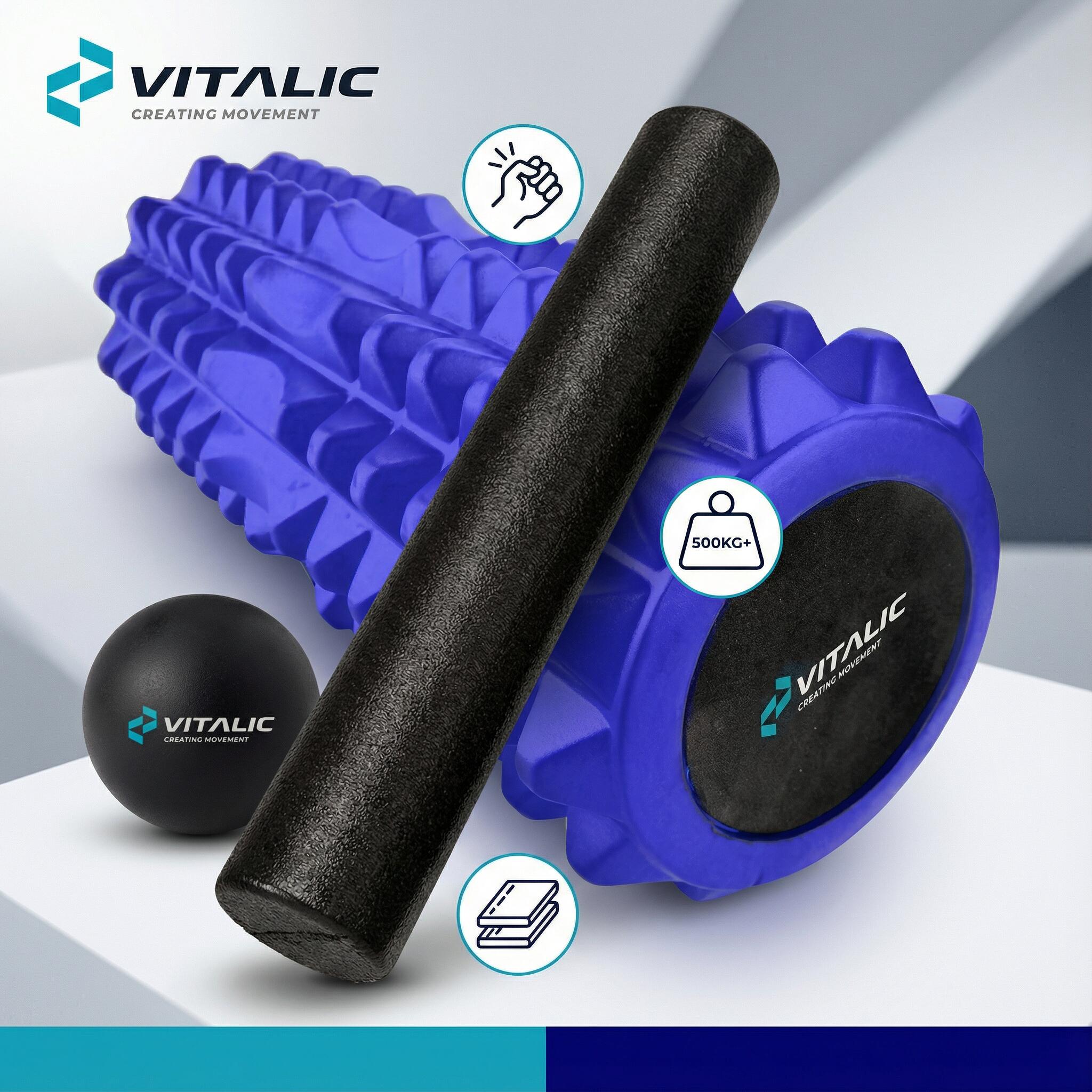 Rouleau de massage - Fitnness rouleau -  Fascia foam roller avec balles 6/7