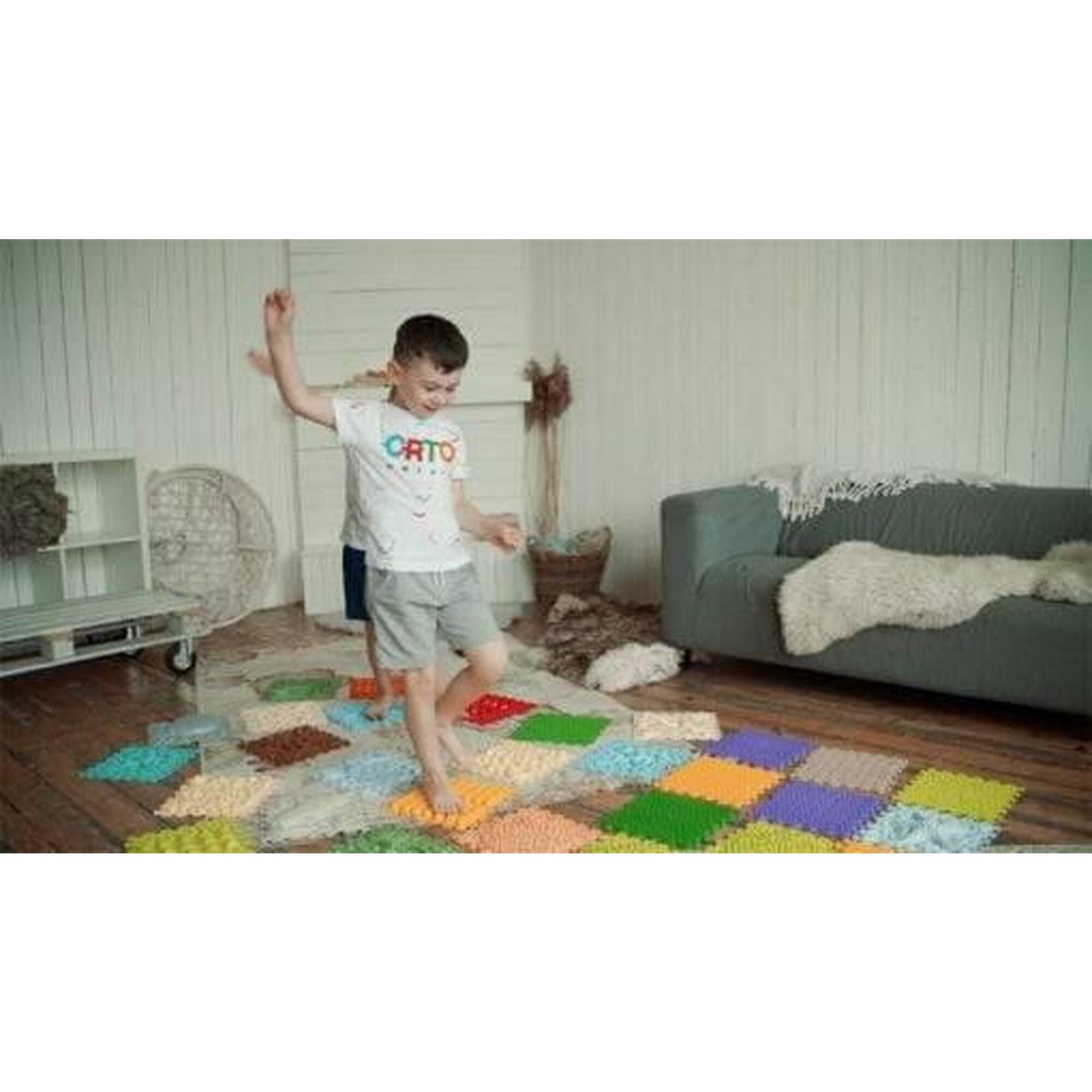 Copii Fitness Covor Senzorial Masaj Set 10 buc Puzzle Morning Miracle