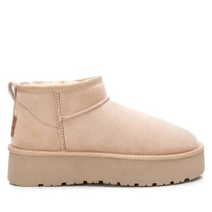 Flache Stiefeletten Damen Xti Beige