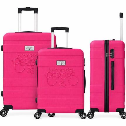 Ensemble De 3 Valises SML Lyra Violet Red